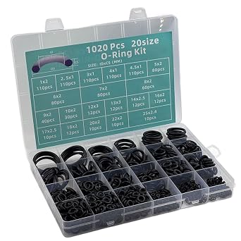 Strong silicone sealing rings, excellent flexibility, leak-proof seal for a firm fit in water pipes and device connections. O rings in various sizes
