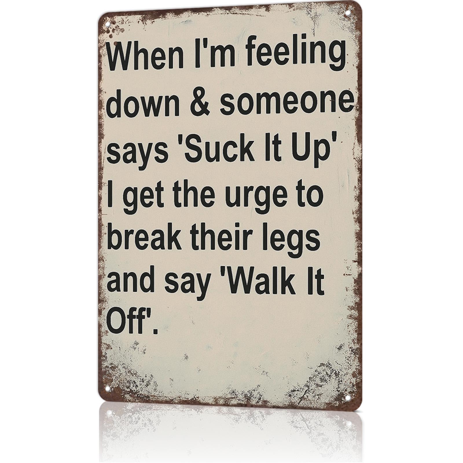 KWQDOZF Metal Signs Poster 8x12inch Retro Metal Aluminum Sign - Funny Tin Sign Aluminum Sign Wall Art For Home Room Bedroom Office Decor