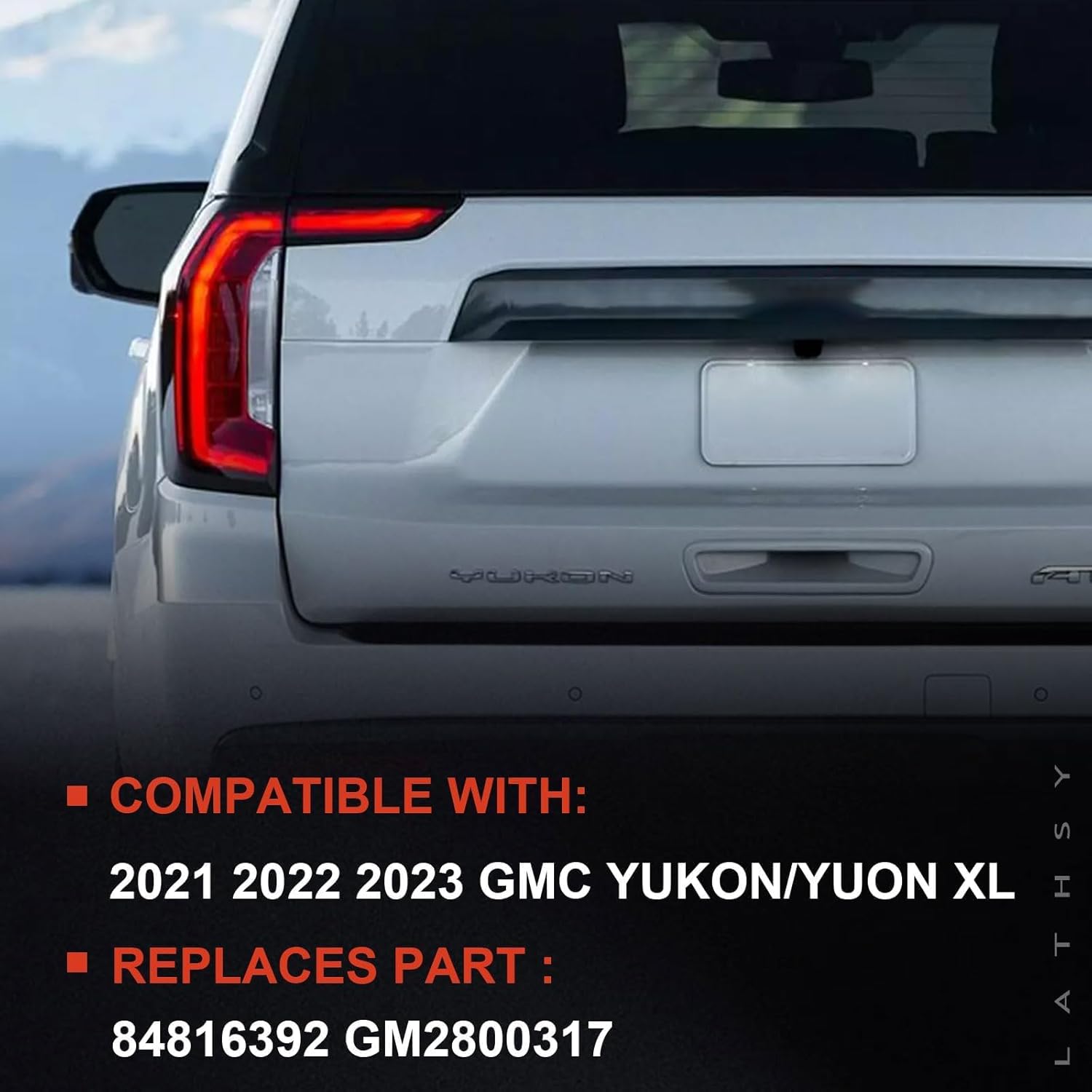 Tail Light LED Compatible With 2021 2022 2023 2024 GMC Yukon/Yukon XL Outer Left Driver Side Taillight Replace 84816392