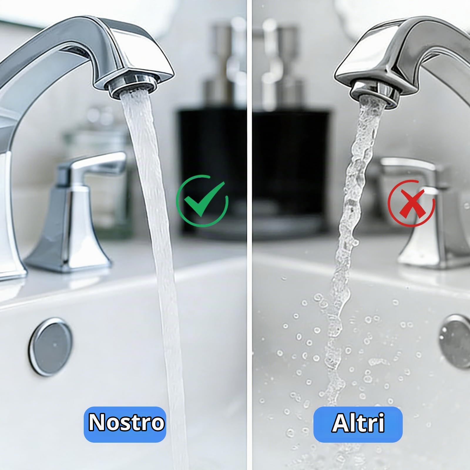 Set da 10 Aeratore Rubinetto M24 con Chiave di Montaggio | Rompigetto Filetto Maschio, Filtro e Dispositivo Risparmio Acqua per Cucina e Bagno