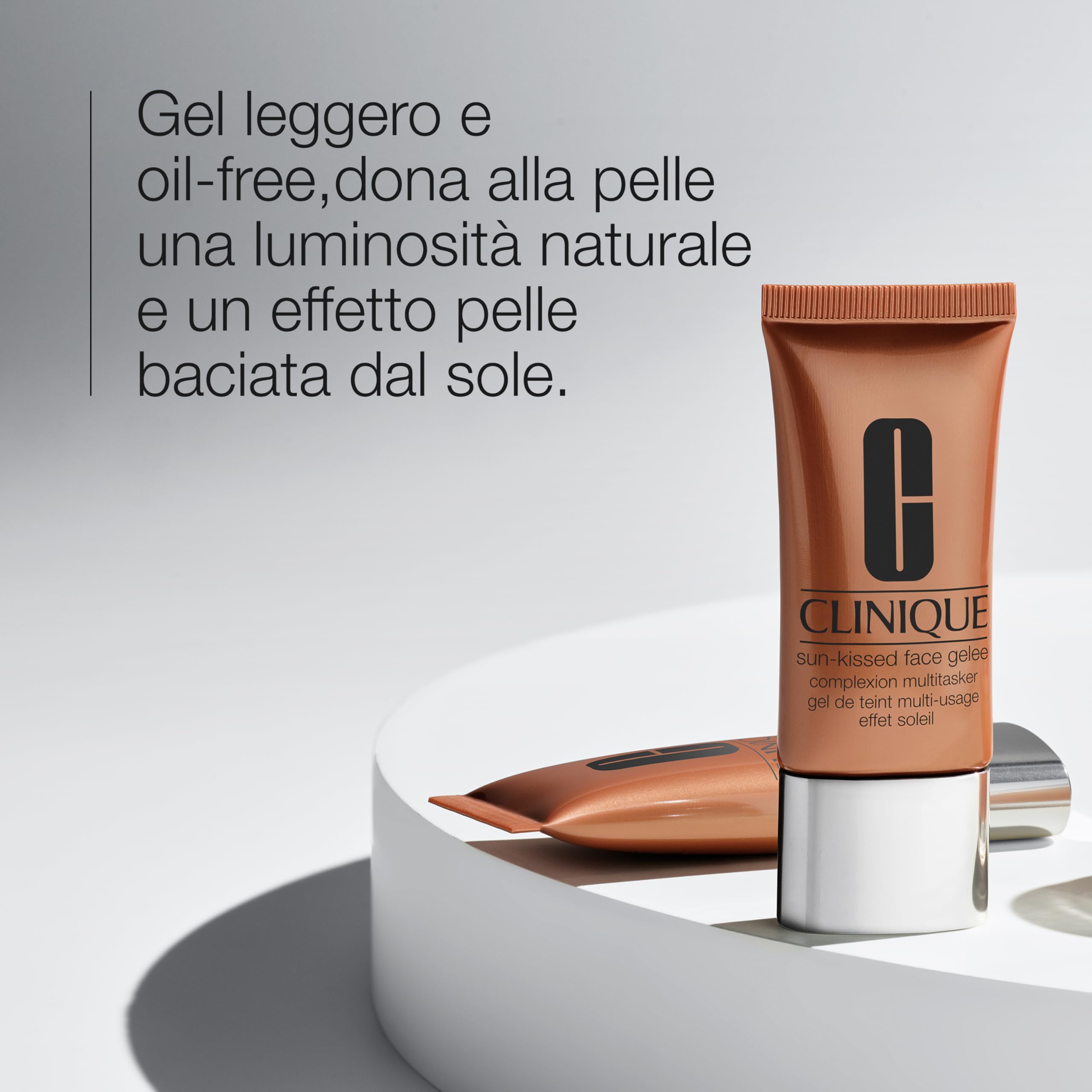 Clinique Sun-Kissed Face Bronzer Gelee Multitasker | Gel colorato effetto pelle baciata dal sole, 30 ml