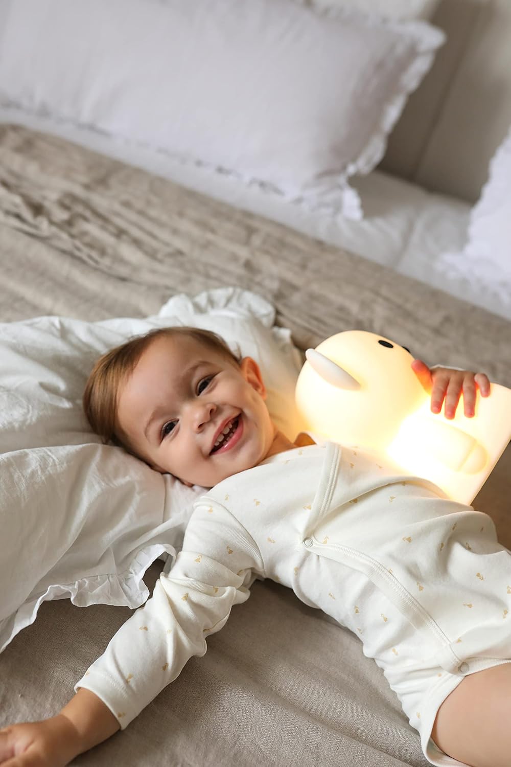 Stellou & friends Newborn, Baby and Toddler Unisex Long-Sleeve Crossbody Kimono Bodysuit for Boys & Girls, Pack of 3 - Image 4