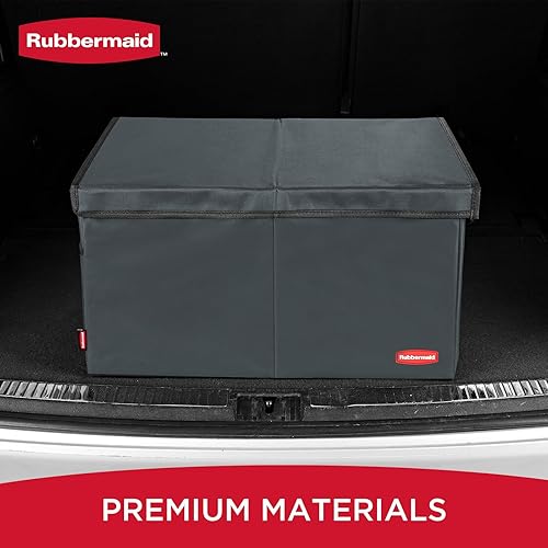 Miniatura 2 de Rubbermaid Organizador de automóvil, organizador plegable para maletero, organizador de almacenamiento de coche con múltiples compartimentos