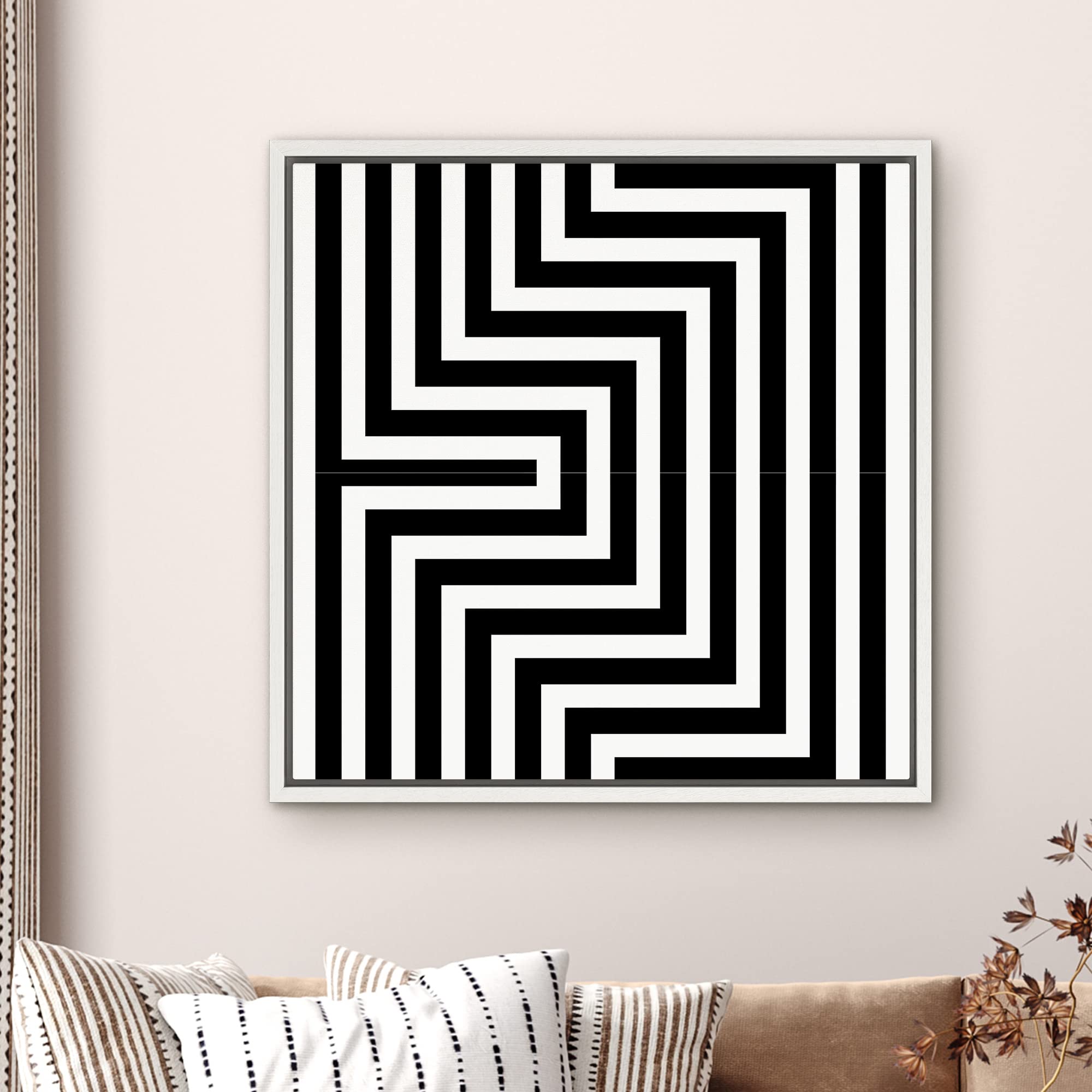 Amazon.com: SIGNWIN Framed Canvas Print Wall Art 3D Optical