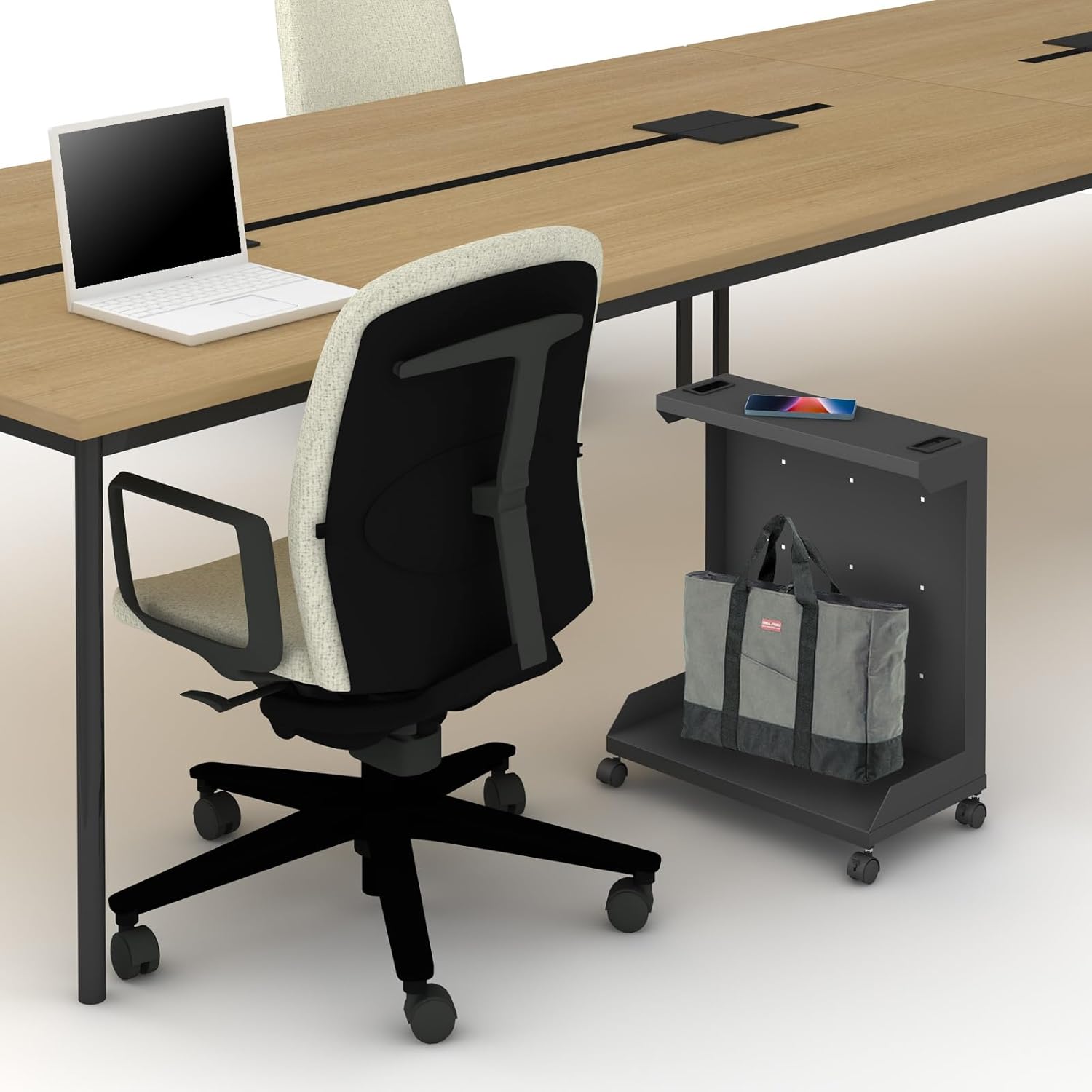 トヨダプロダクツ デスクサイドワゴン デスクワゴン サイドワゴン デスク横 デスク下 バッグ置き かばん置き カバン置き 荷物置き