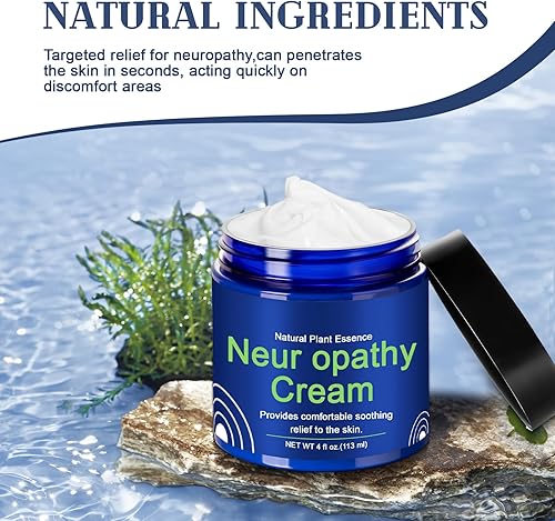 Miniatura 5 de Crema de alivio de neuropatía extra fuerte para pies, piernas y manos, fórmula refrescante calmante, no grasa y suave, no quema, no irritante, gel