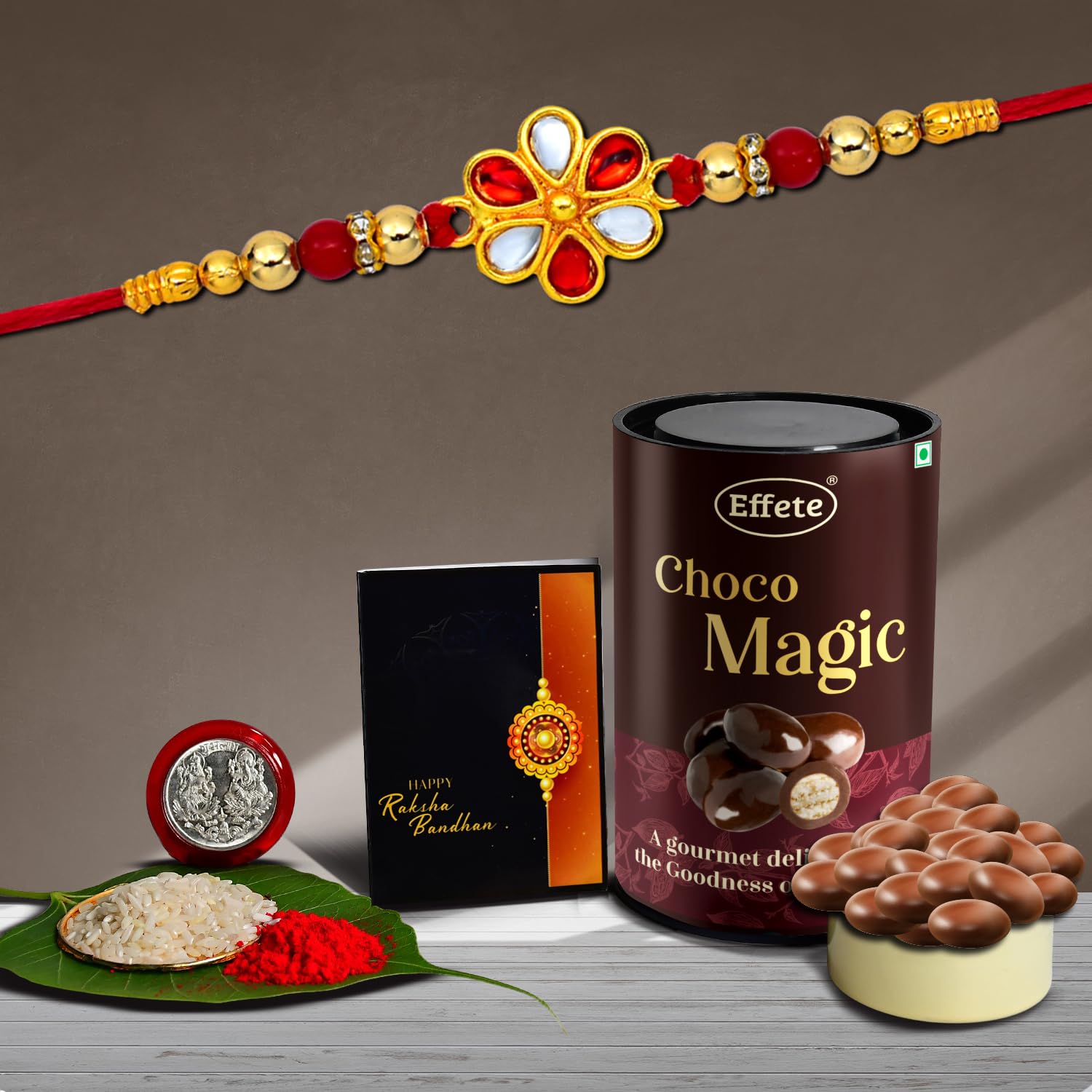 See full amazon price history chart for DeoDap Flower Design Rakhi For Brother Set Of 1 Chocolate With Rakhi (K1_323_EM) DeoDap Flower Design Rakhi For Brother Set Of 1 Chocolate With Rakhi (K1_323_EM) (B0CD3RZTNM) Amazon Price History, Amazon Price Tracker