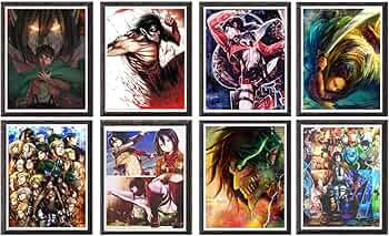 Amazon.co.jp: 進撃の巨人 漫画 アニメ壁紙 デジタルキャンバスアート