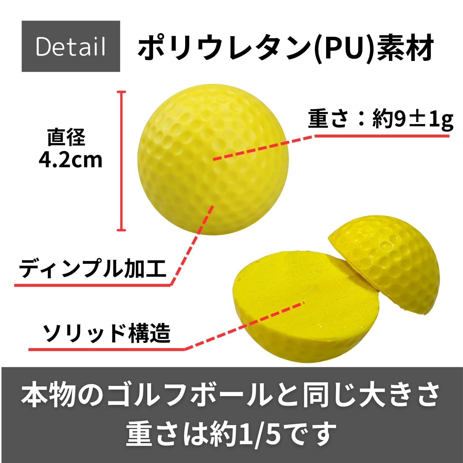 Amazon | Nanarico ゴルフ練習ボール スポンジ ポリウレタン 室内練習