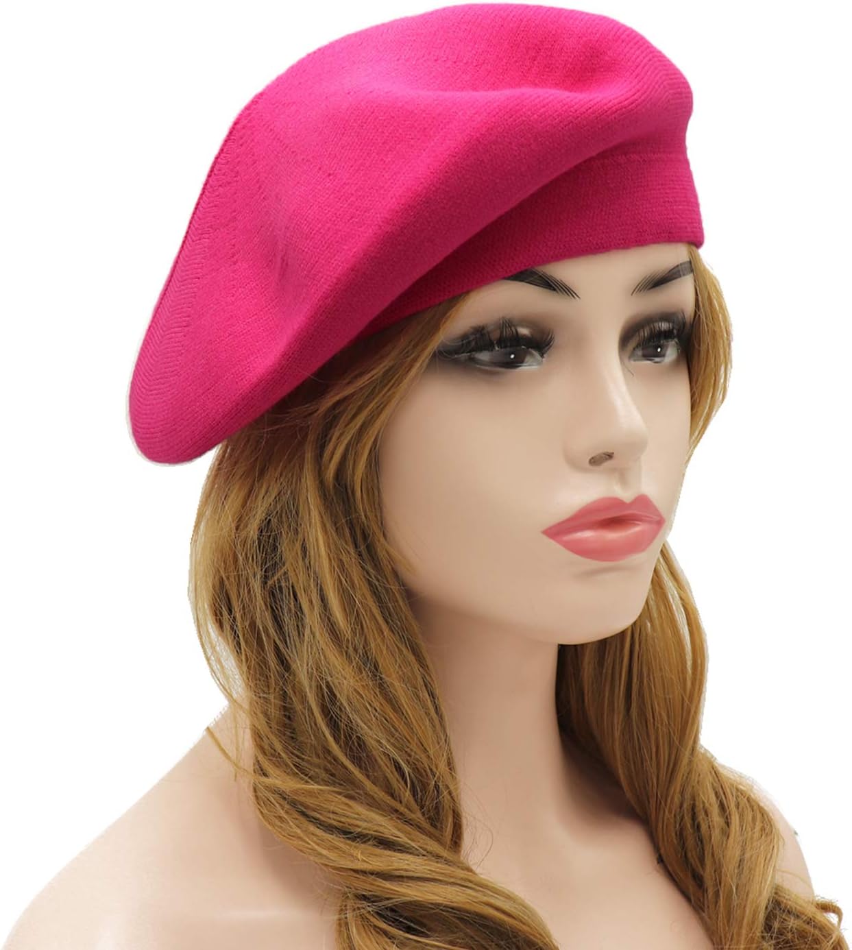 Wheebo French Beret Hat, Reversible Solid Color Beret Cap for Womens Girls Lady Adults - Image 2