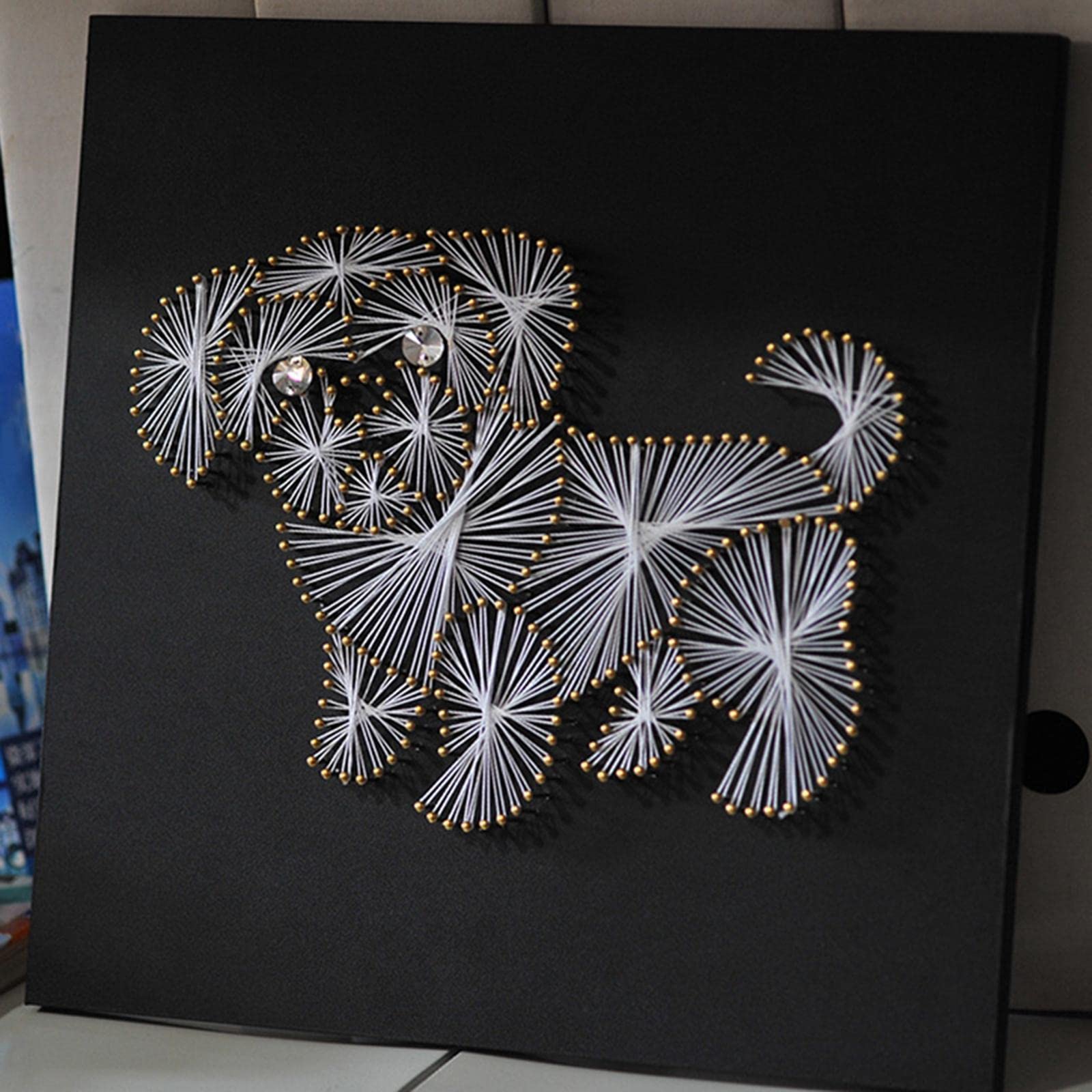 Animal Art String Art Kit Artisanat pour Les Débutants Peinture Décorative à La Main De Bricolage