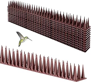 Espigas de gato - Picos anti-pássaros flexíveis e duráveis | Espigas de pássaros para pombos e pássaros pequenos, dispositivos para assustar pássaros para janelas de caixa de correio de Uwariloy