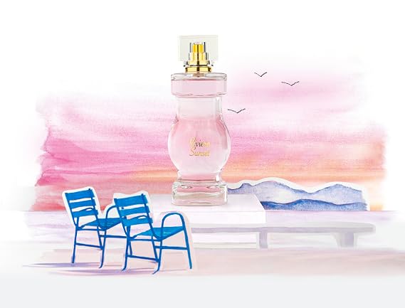 Jeanne Arthes - French Way of Life, Collection Azur, Riviera Sunset Eau De Parfum, Spray Perfume for Women, Fruity Floral Scent - Notes of Blackcurrant, Lemon, Pineapple, Made in France, 3.38 fl.oz