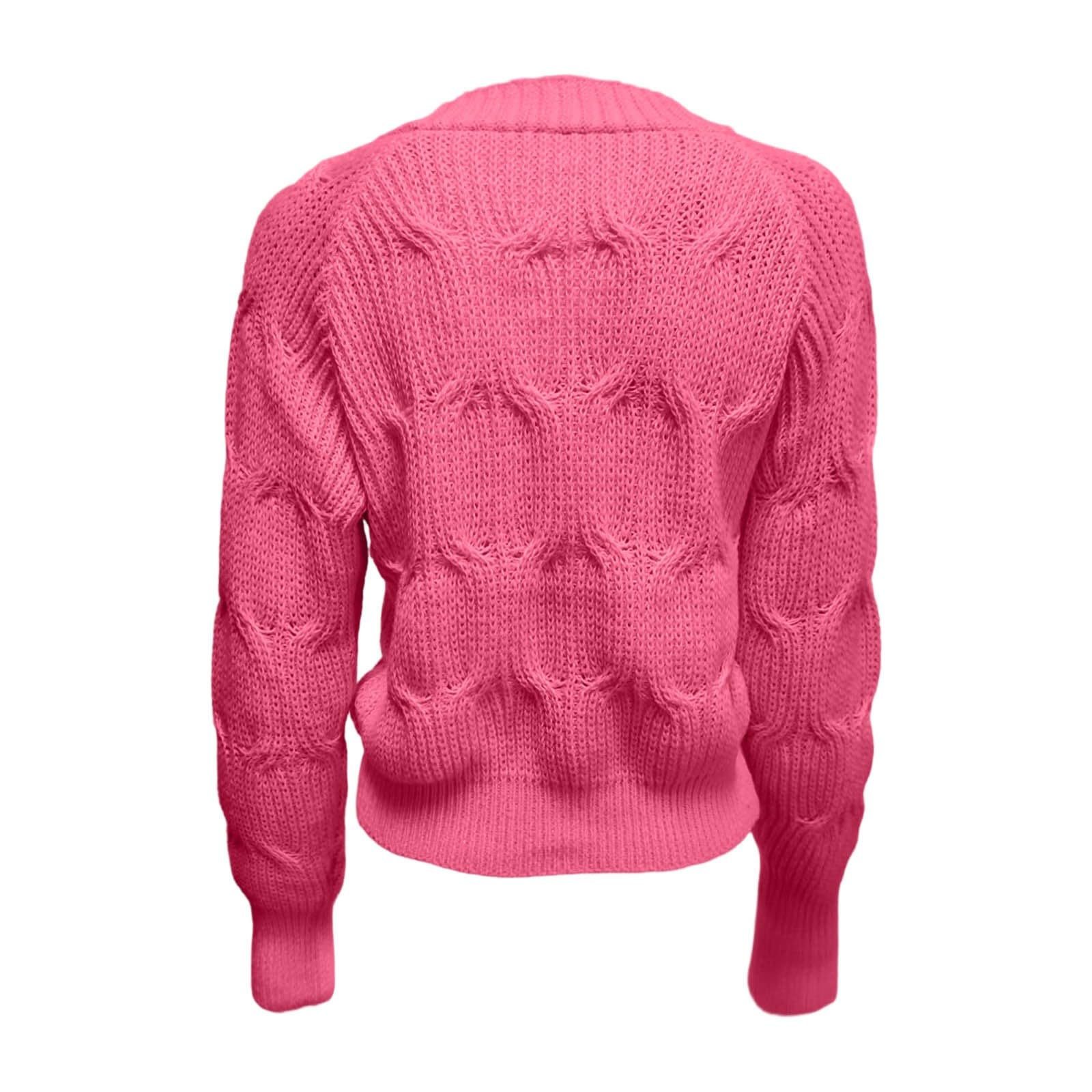 Strickjacke Damen europäischer Stil langärmelig mit Schleife vorne offen lässige Oberbekleidung weich bequem modischer Cardigan Strickpullover Übergangsjacke