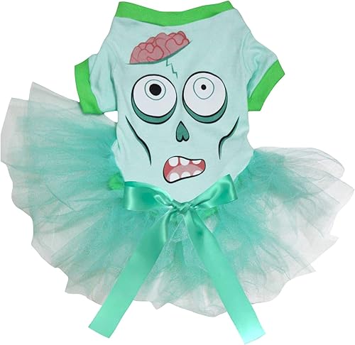 Miniatura 5 de Petitebella Vestido para perro cachorro con tema de Halloween (fantasma, mediano)