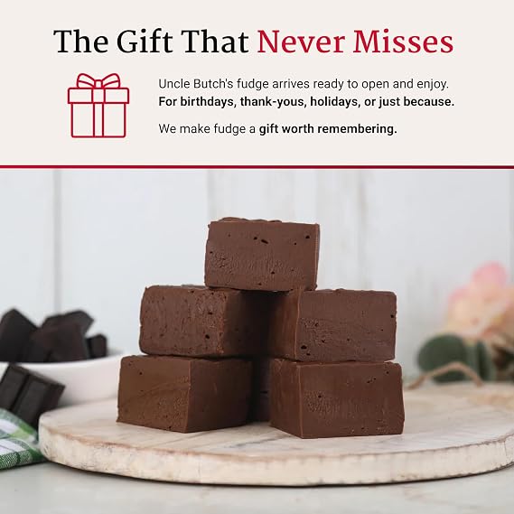 Uncle Butch's Fudge Custom Box - Pick Any 8 Flavors Sampler, 64 oz Total | Homemade Fudge, Assortment Made in Small Batches With Real Butter Ready to Gift for Birthdays, Holidays, and Celebrations