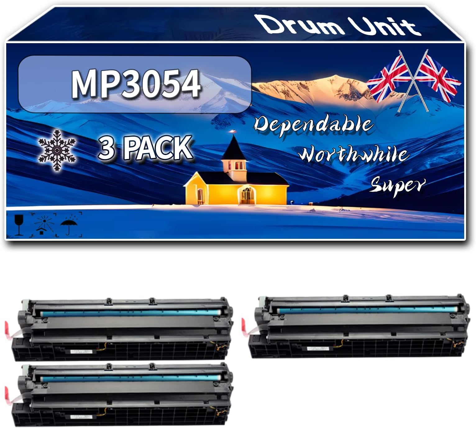 – Compatible for Ricoh MP3054 Drum Unit, Work for Ricoh IM 2500 IM 2500 A IM 2500 Series IM 3000 IM 3000 A IM 3500 IM 3500 A IM 3500 Series Printers, Drum Unit D197-9510 (3 Pack Black)
