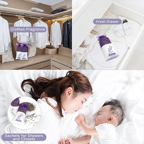 Miniatura 5 de Bolsas, bolsitas perfumadas, bolsitas perfumadas de lavanda, bolsas perfumadas de lavanda, juego de regalo de bolsitas perfumadas para el hogar,