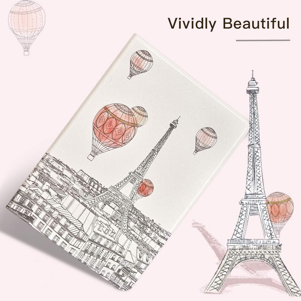 ESR for iPad 7th Generation Case,Illustrator Stand Case Compatible with iPad 10.2-Inch (2019 Release) [Book Cover Design] [Multi-Angle Viewing Stand] [Auto Sleep/Wake], Paris Afternoon