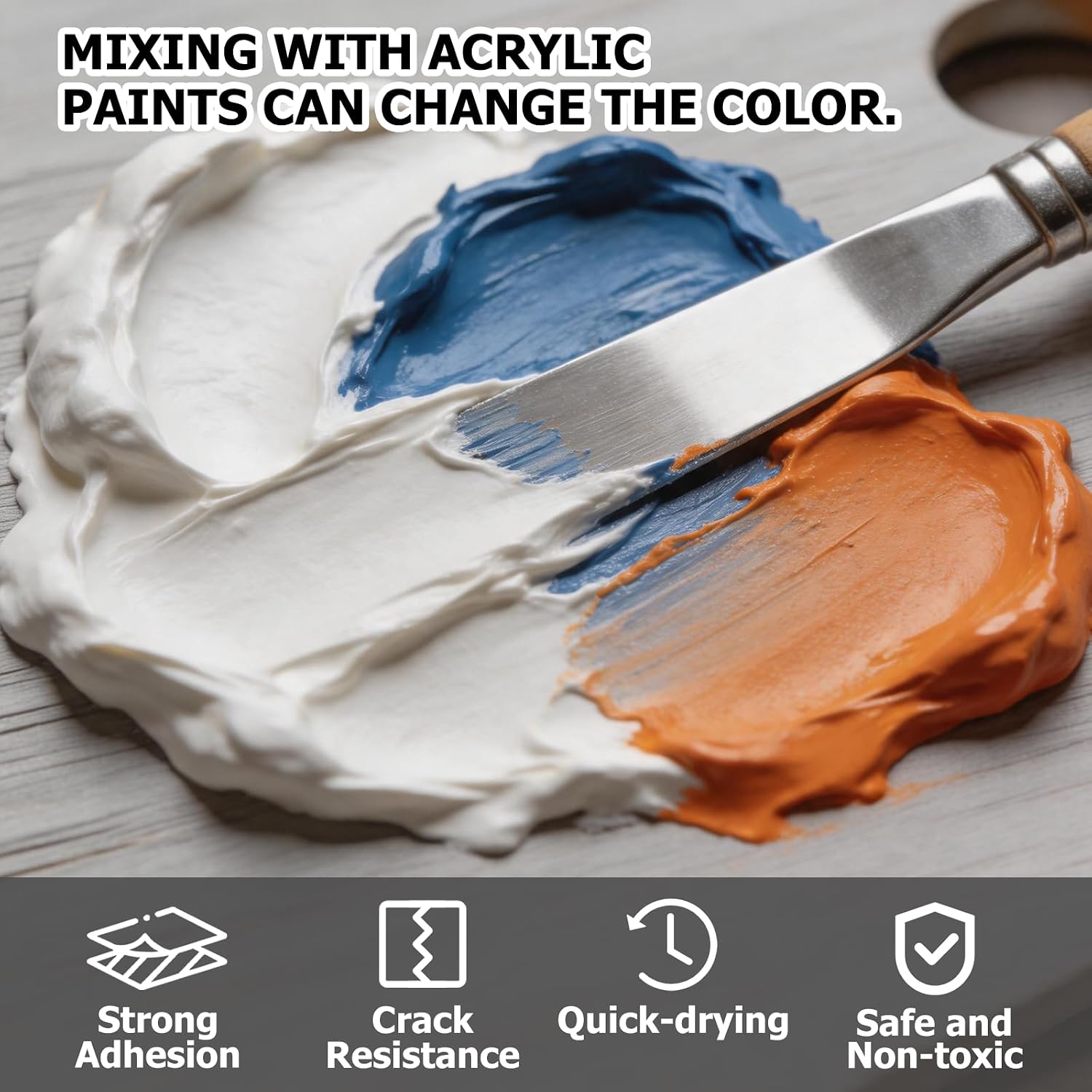 Modeling Paste for Acrylic Painting, High Density Acrylic Medium for Texture Art and Thickness, Structural Molding Texture Paste for Canvas Paint, Art Projects, DIY (3000g/ 105.8oz)