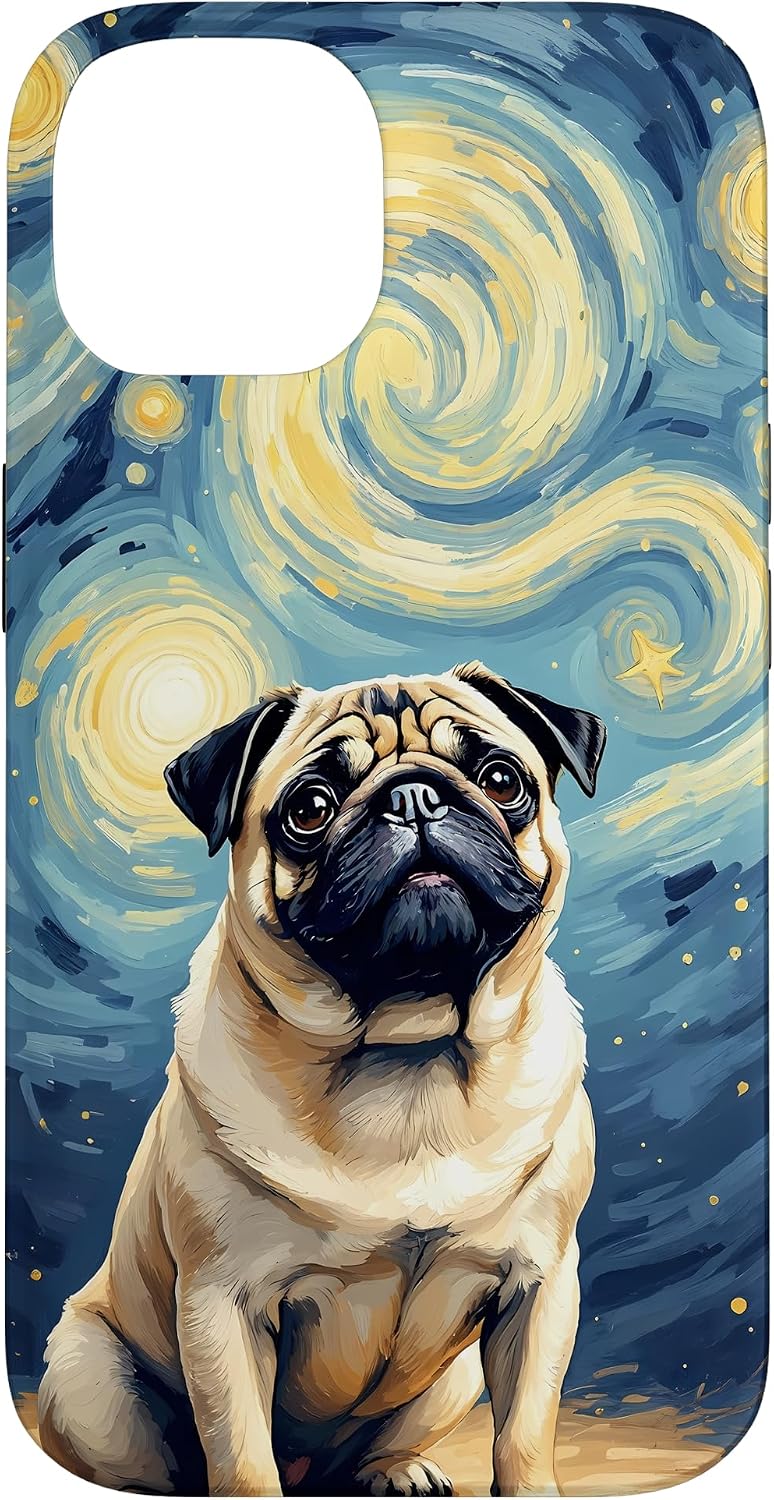 Starry Night Pug Owner Case for iPhone 17 image 4