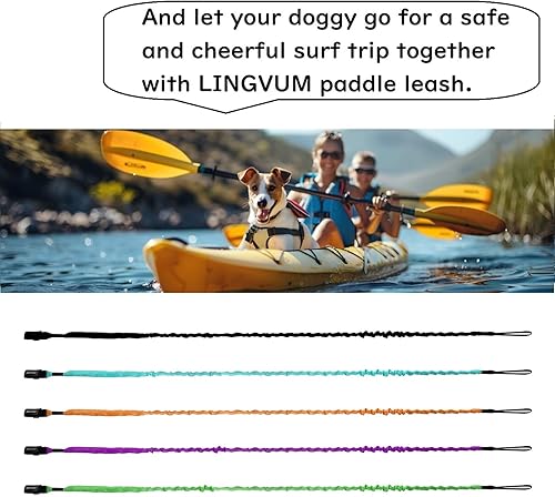Vista 6 de Correa de remo para kayak, correa elástica para remo en espiral, cuerda para kayak, canoa, canoa, cañas de pesca, accesorios de remo de kayak