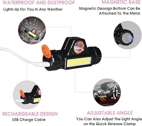 Miniatura 46 de Asas de agarre de barra de agarre con luz para Jeep Wrangler Accesorios TJ JK JL YJ Unlimited Rubicon Sahara 2 puertas 4 puertas Jeep Gladiator JT