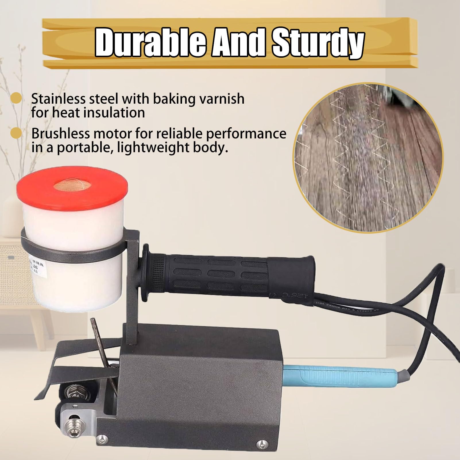 Macchina automatica cicloidale per patchwork, strumento di cucito meccanico portatile per cucire pannelli in legno, acciaio inossidabile, per tappezzeria