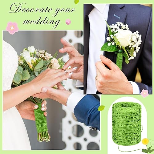 Miniatura 51 de Syhood Alambre de encuadernación de vid floral Alambre de envoltura rústica para ramos de flores (marrón)