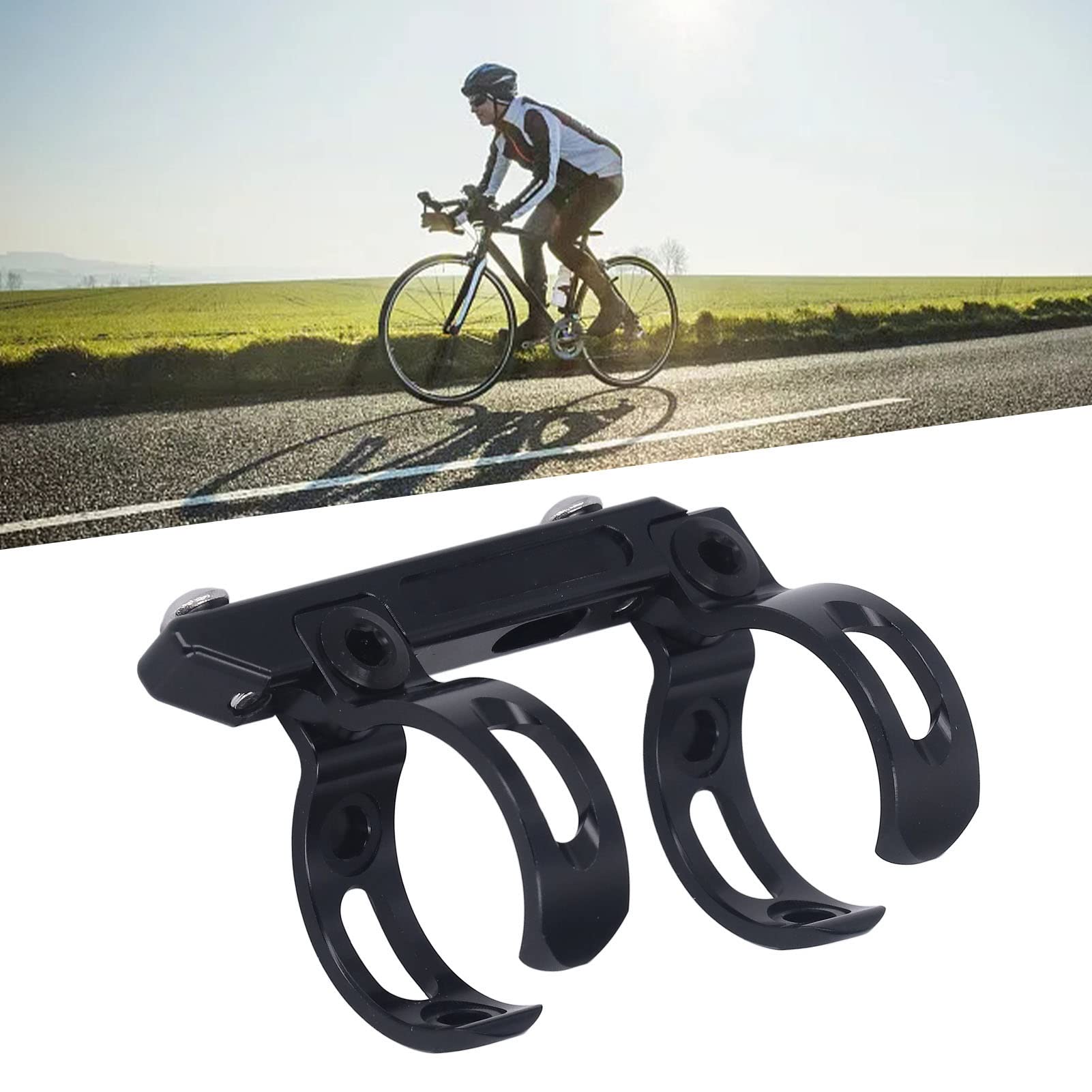 Soporte para tija de sillín de bicicleta, adaptador plegable de aleación de aluminio para botella de agua con almohadillas de goma para Birdy DAHON, se adapta a tuberías de menos de 35 mm