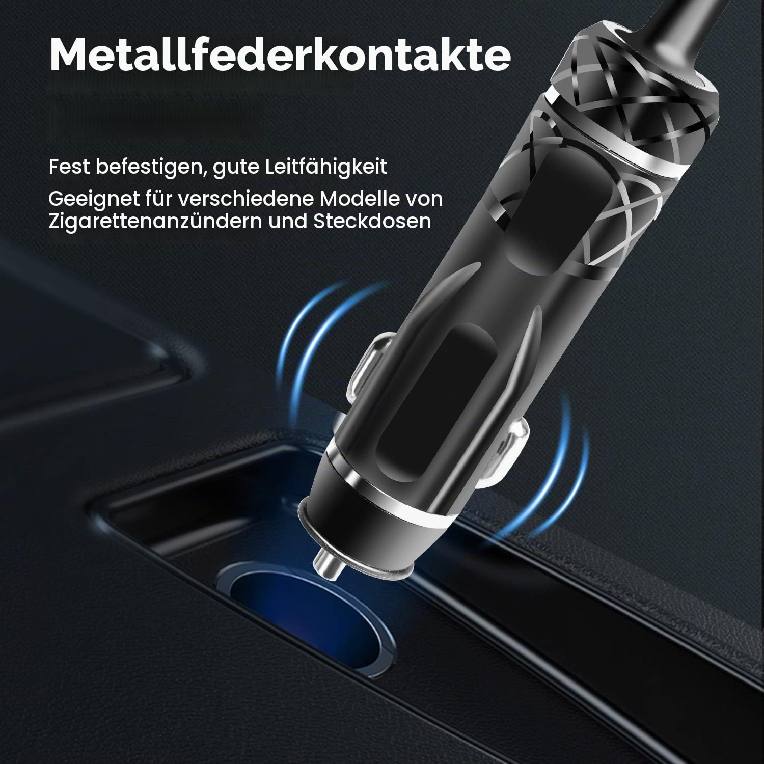 KFD PD 140W USB C DC 12V-24V KFZ Ladegerät Laptop Netzteil Auto Ladekabel für MacBook Pro 16 14 2024 MacBook Air 13" 15" M3 Lenovo Surface Pro 9 8 HP Dell 135W 130W 100W Notebook Charger DC Adapter