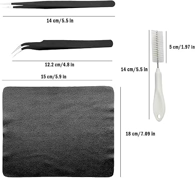 Computer Cleaning Kit, 19 in 1 Multi-Purpose Brushes Anti Static Brushes Clothes for Computer Printer Car Player Window