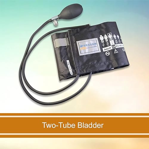 Miniatura 4 de McKesson LUMEON - Manguito y bulbo para presión arterial, negro, mediano para adultos, 9.1 in a 15.7 in, 1 unidad