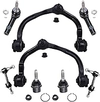 Vista 1657 de Detroit Axle - Kit de suspensión frontal de 8 piezas para Dodge Journey 2009-2015, 2 brazos de control inferiores, 2 rótulas, 2 varillas