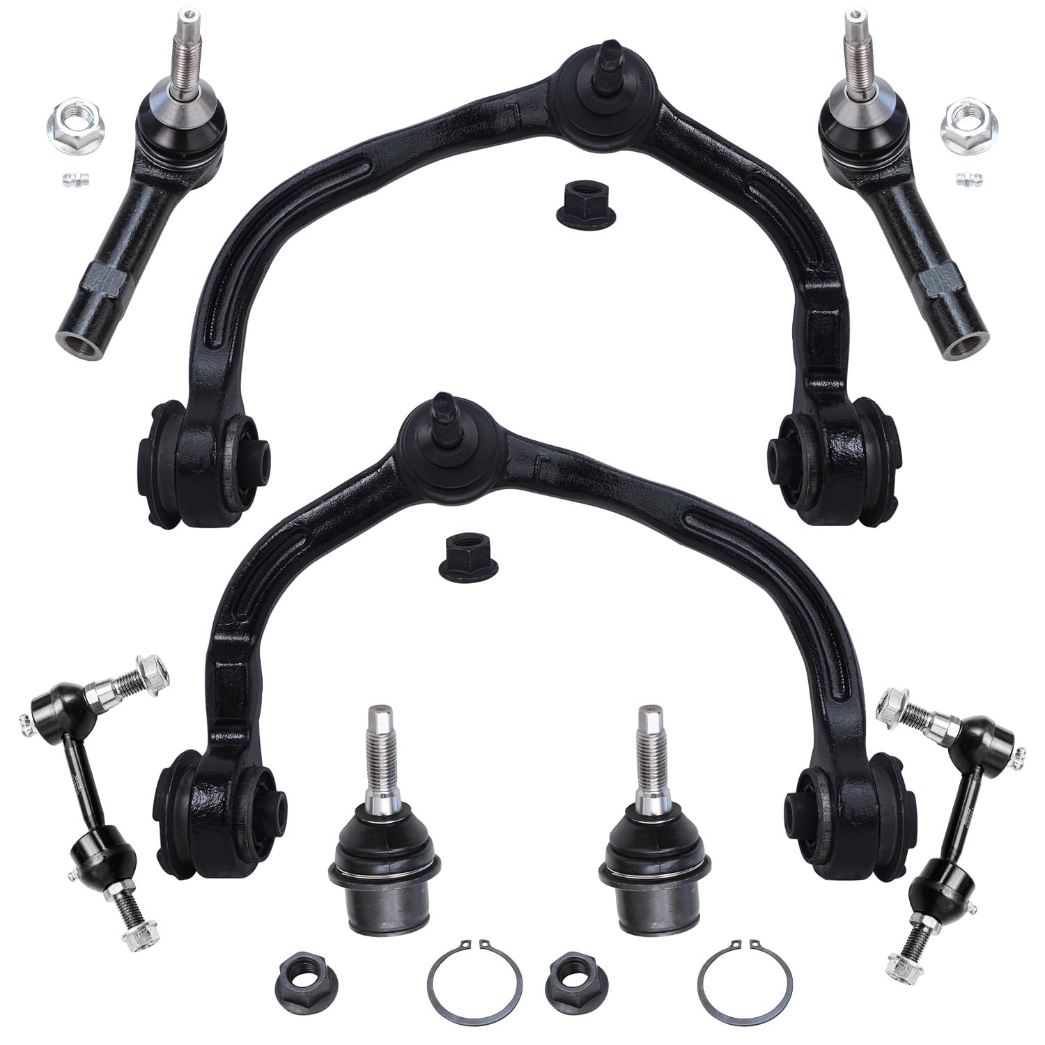 Detroit Axle - 8pc Front End Suspension Kit for 2003-2004 Ford Expedition