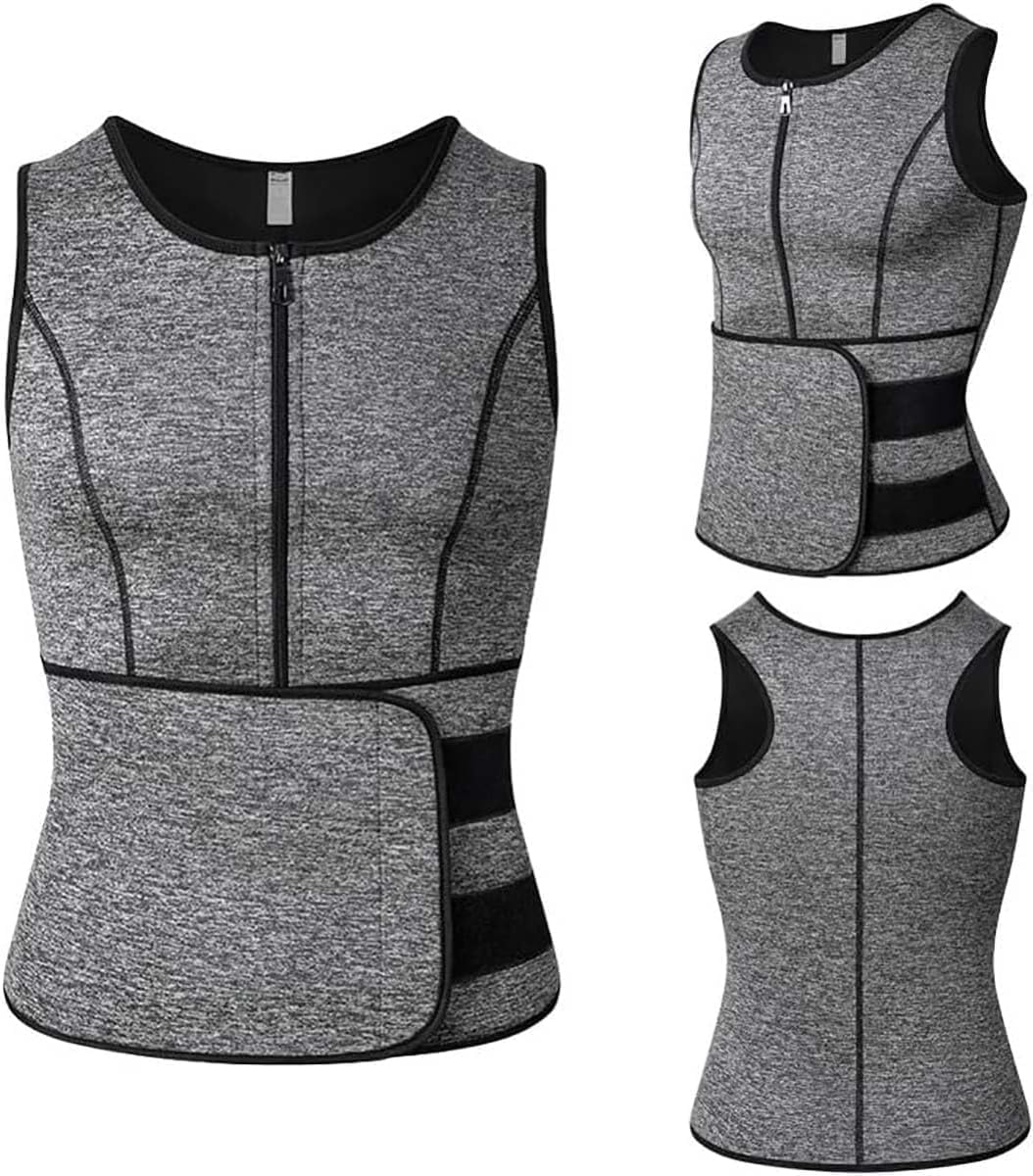 Workout Waist Trainer Sauna Vest Trimmer Adjustable Posture Corrector Tummy Tuck Compression Corset Body Shaper​