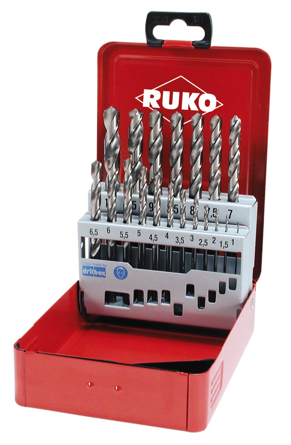 Ruko Zestaw wierteł spiralnych DIN338 N Typ Heller 4000600871: