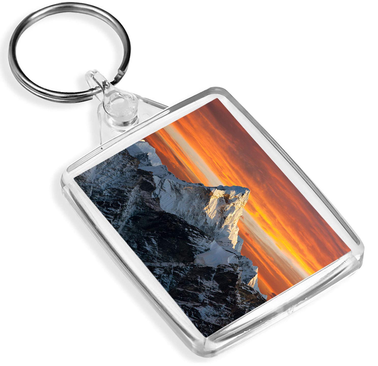 Destination Vinyl Keyrings Unisex Kids Multi 1 X Amazing Ama Dablam Mountain Nepal - Keyring- Ip02- Mum Dad Kids #2342