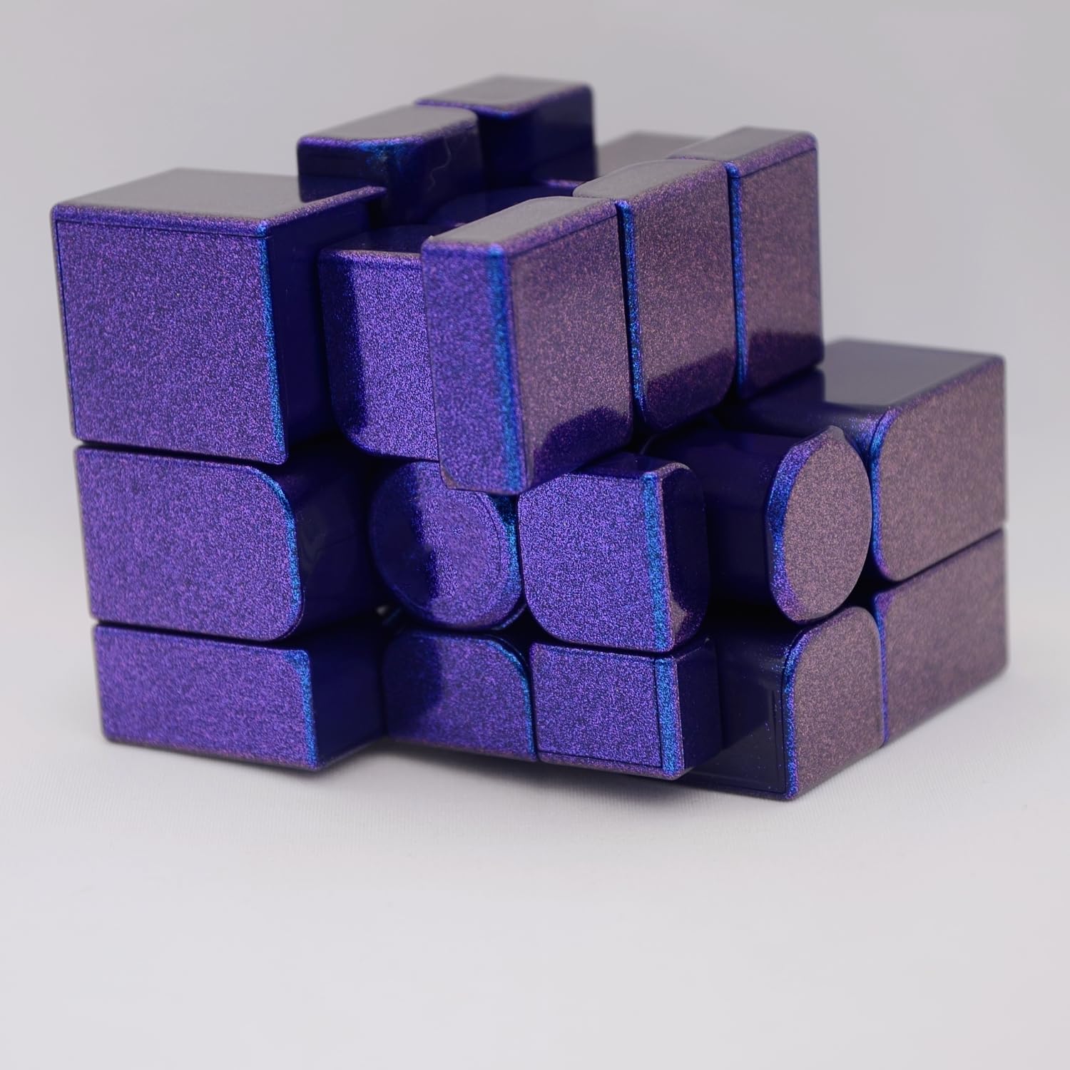 Bukefuno GAN Mirror M UV 3x3 Speed Cube Gan 3x3 x 3 2022 Espejo Cubo Magnético GAN Mirror UV Puzzle Lila FarbCube (versión UV)