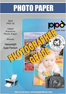 PPD Inkjet Gloss Super Premium Photo Paper 6 x 4 Inch 280gsm x 50 Sheets PPD-20-50