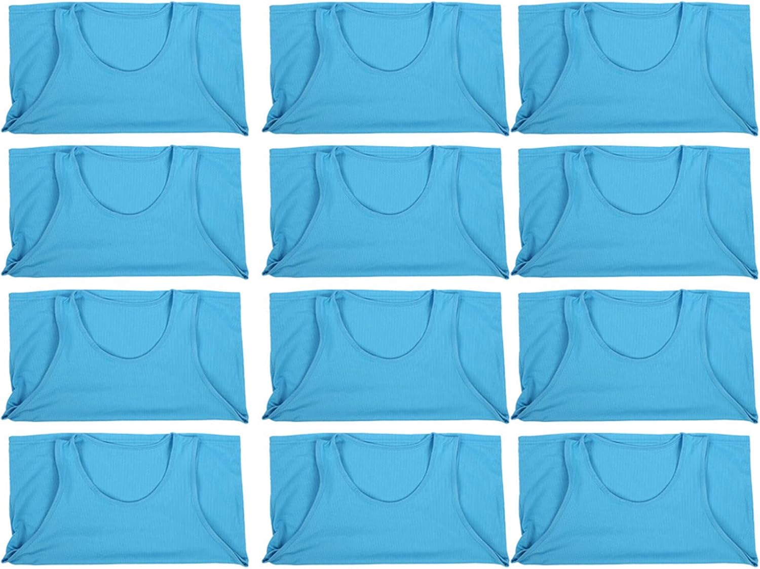 Sorandy 12pcs Youth Soccer Jerseys, Lightweight Quick Drying Breathable Mesh Practice Pinnies for Boys Girls, with Nylon Fabric for Basketball Football Running Sports Team Training