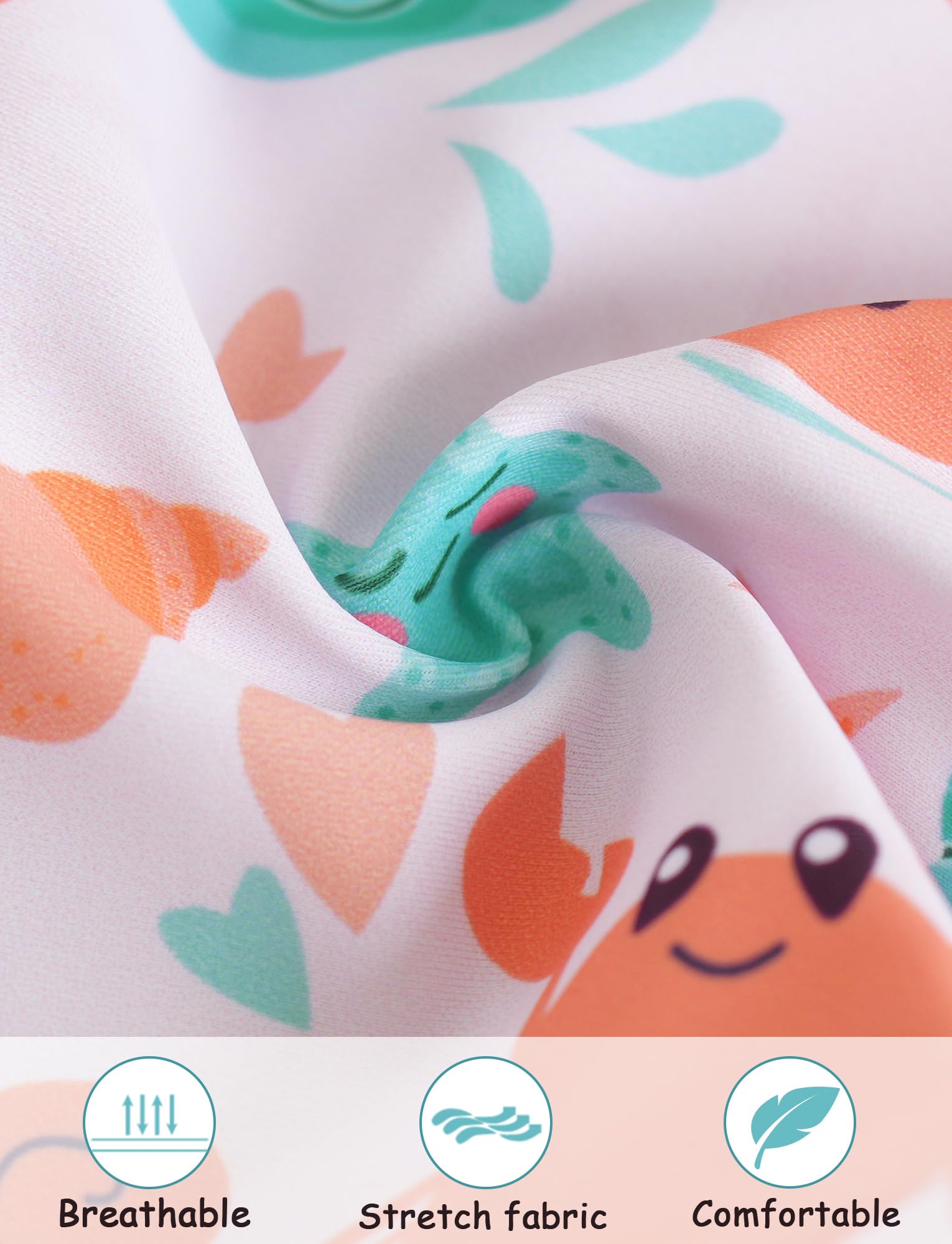 Happy Cherry Bébé Garçon Maillots de Bain 3 Pièces Ensemble Rashguard Zippé Imprimé Manches Courtes + Chapeau Anti-UV Costume de Natation Plage Été à Séchage Rapide 0-3 Ans
