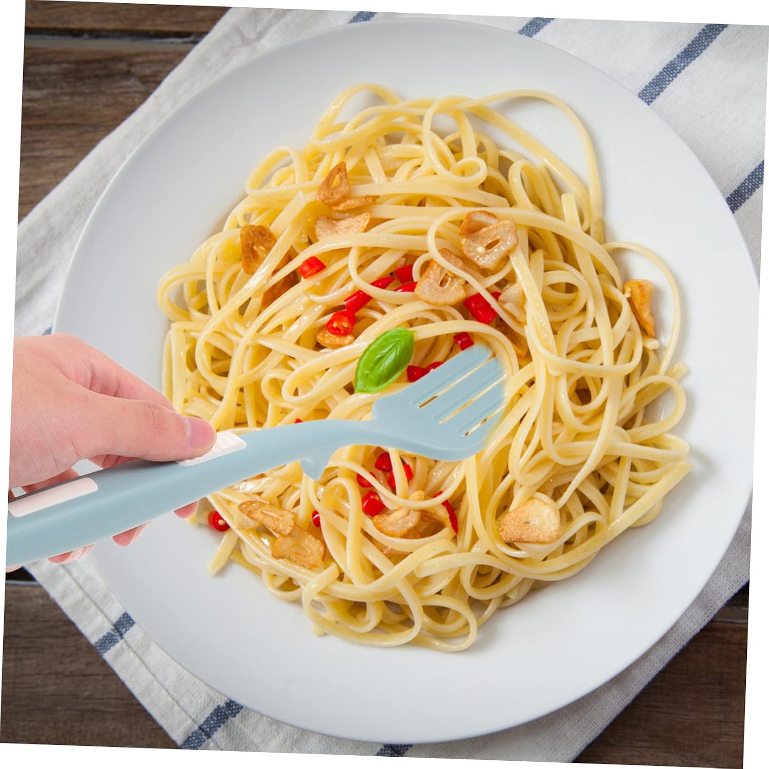 OUNONA 3pcs Large Fork Nonstick Surface Multi-function Cooking Fork Kitchen Food Utensils Serving Utensils