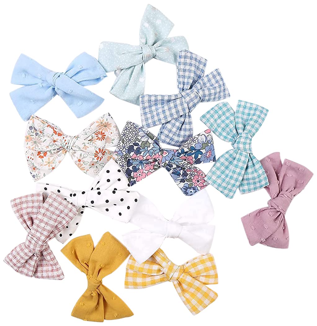 KENDRICK Stylish Hair Accessories, Hair Bows, Ribbon Bows with Alligator Clip/Hair Pins/Hair Clips For Toddlers/Kids/Baby/Girls/Women MULTICOLOR (SET OF 12) (B09Q3MLCQQ) Amazon Price History, Amazon Price Tracker