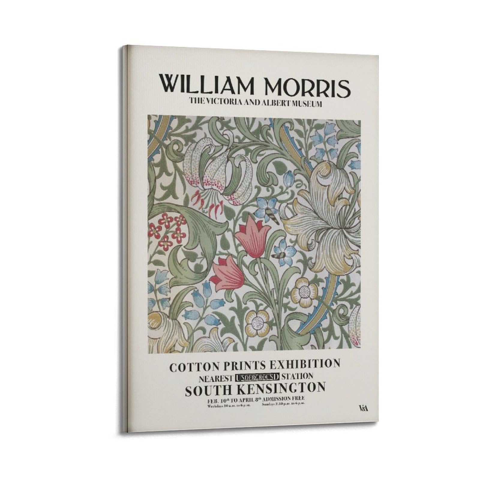 xiaoxiaoshen William Morris Floral Nouveau Gallery Canvas Poster Wall Art Prints Room Aesthetic Murals Bedroom And Living Decorations 24x36inch(60x90cm)