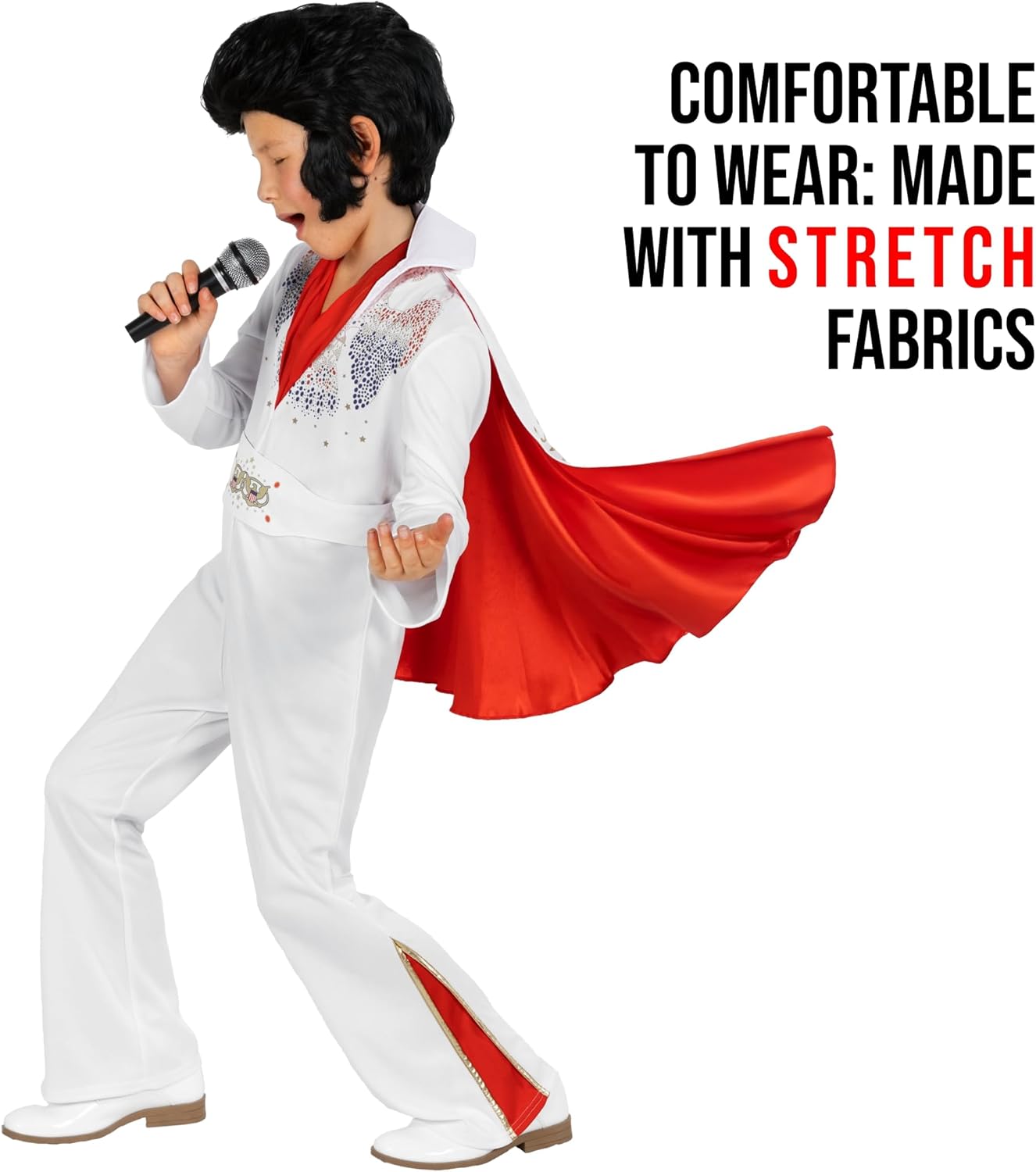 Morph Vegas Rockstar Costume For Boys, The King Halloween Costumes For Boys, Disco Costume For Kids Halloween Costumes - Image 4