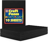 Vista 14 de Hygloss Hojas de espuma colorida para manualidades y manualidades, naranja, 10 piezas