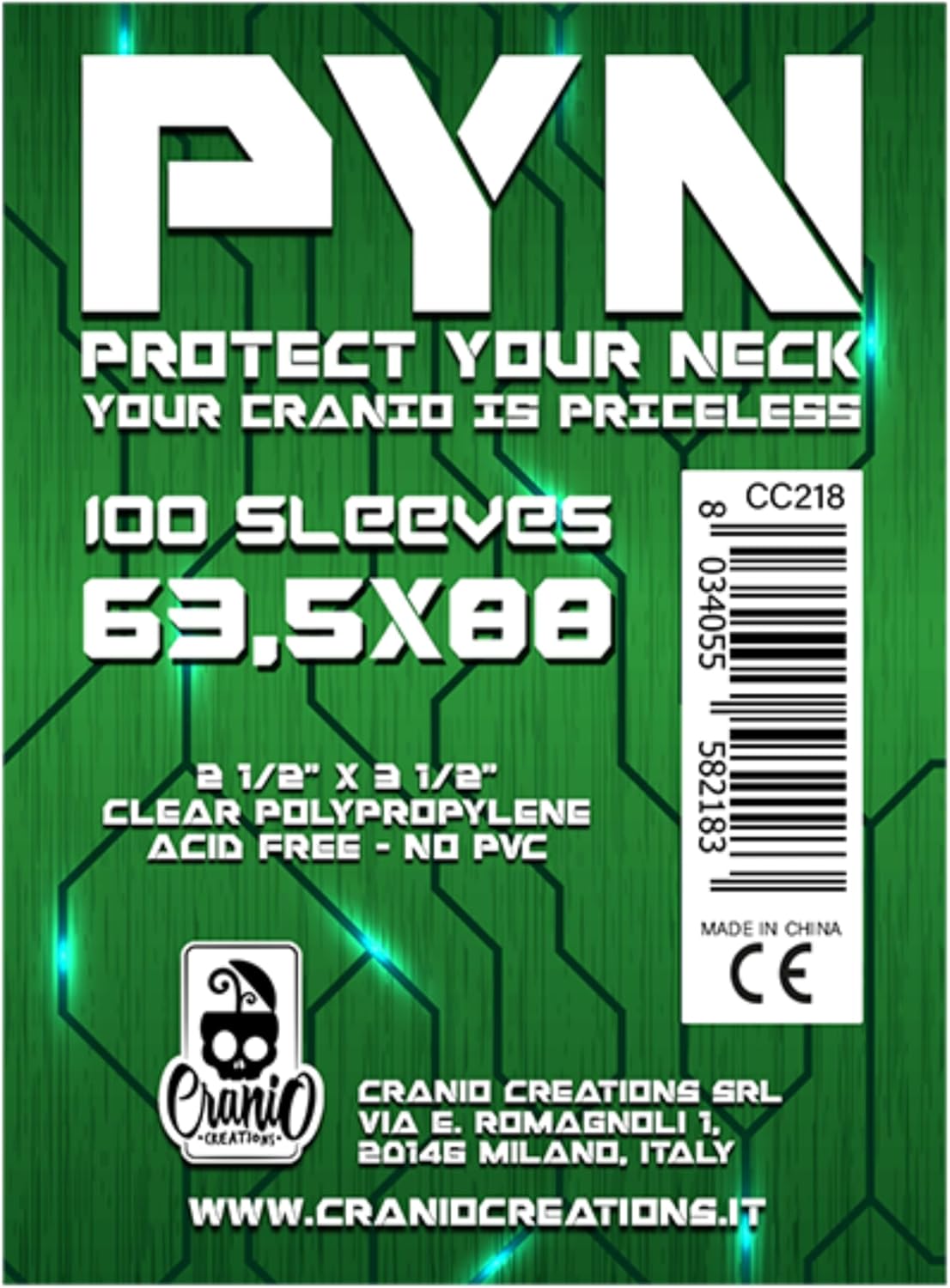 Cranio Creations CC218 PYN 100 Sleeves 63,5x88
