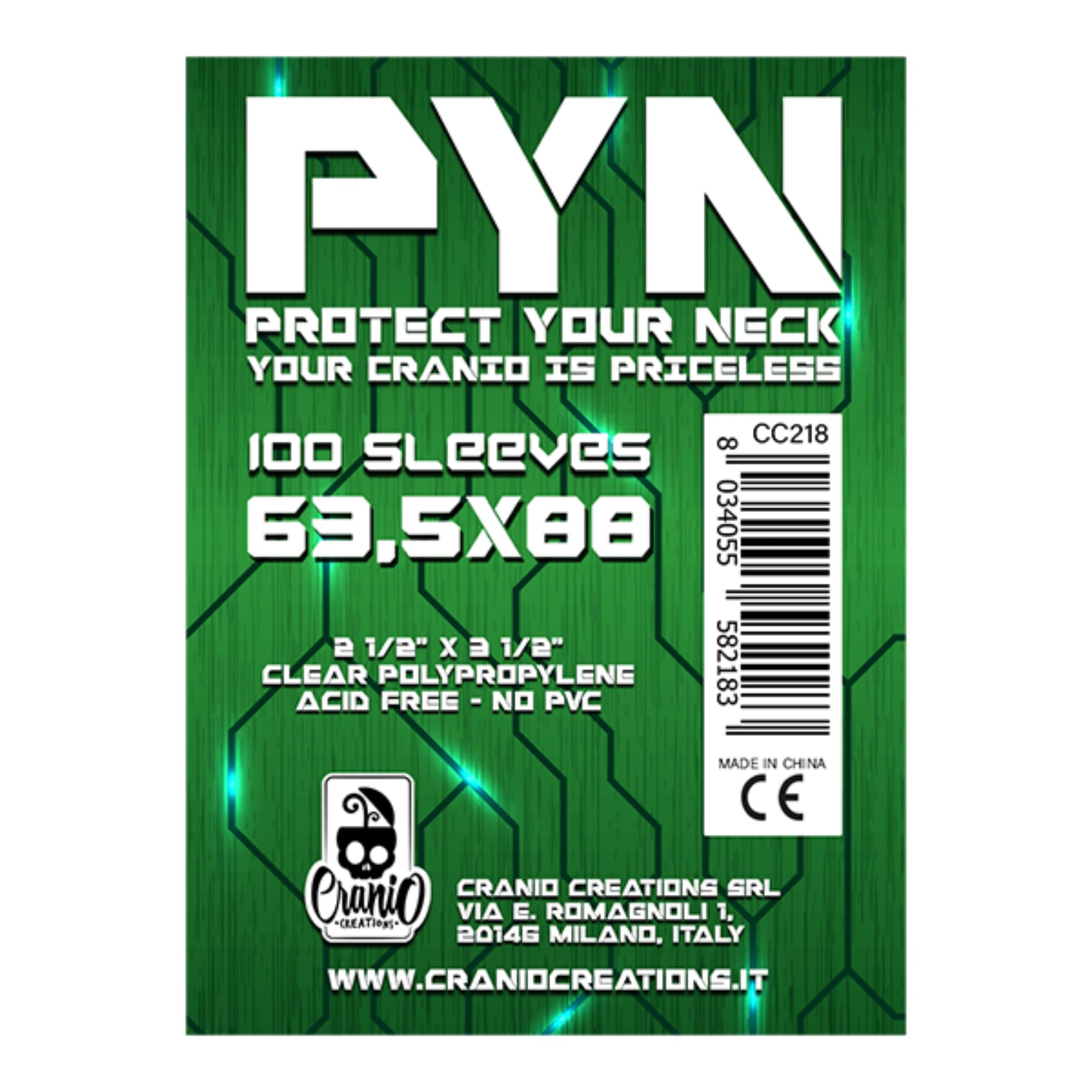 Cranio Creations CC218 PYN 100 Sleeves 63.5x88