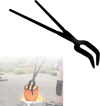 Simond Store 24 Inch Crucible Tongs for Foundry Crucibles - Hinged for Melting, Metal Casting Tools Lifting and Pouring Tongs for Jewelers Metal Casting Smelting